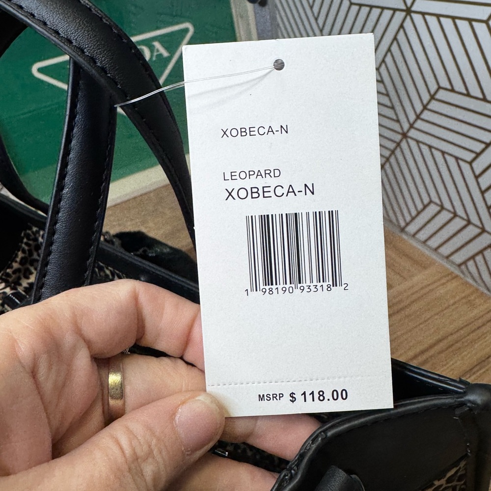 Betsey Johnson Black and Brown Leopard Tote - Picture 13 of 13